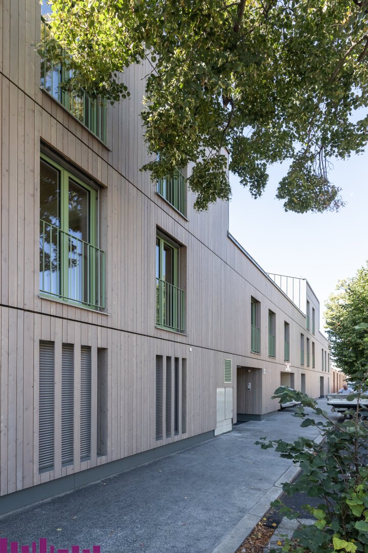 Ansicht der Holzfassade