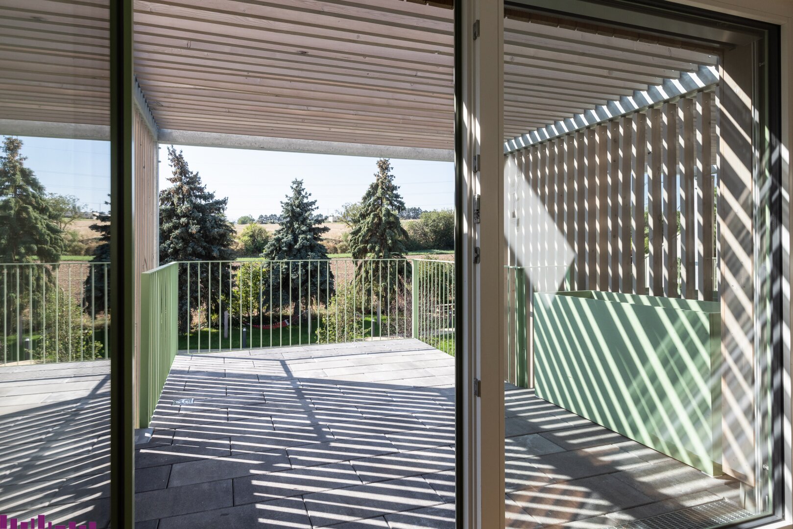 Blick vom Balkon