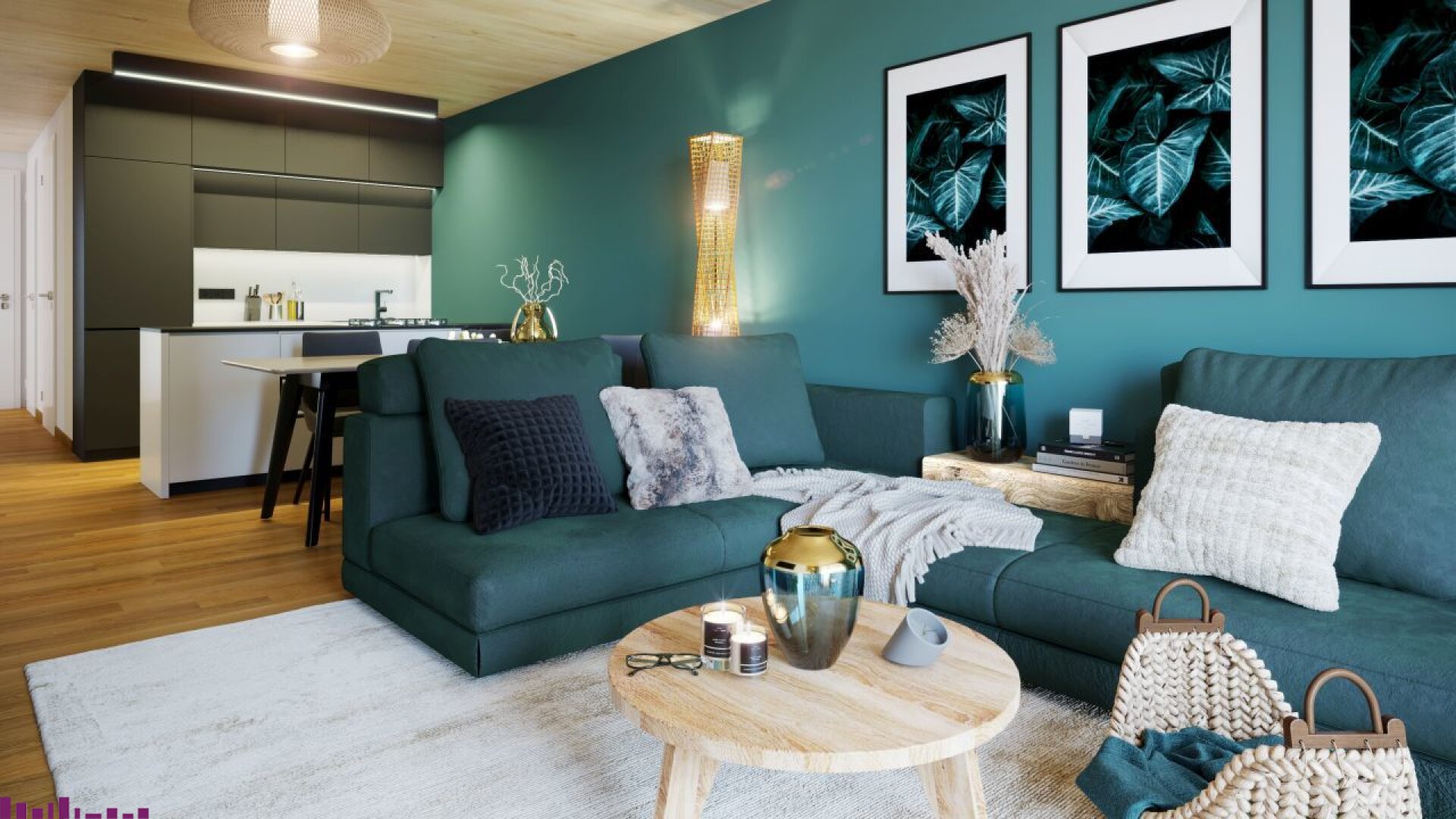 Wohnzimmer der Eigentumswohnung
